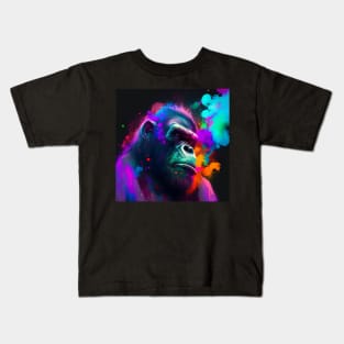 Psychadellic Gorilla 01 Kids T-Shirt